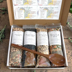 Gourmet Bean Meal Mix Gift Set | 4 plant based vegan comfort food dinners, thoughtful get well sympathy birthday holiday care package