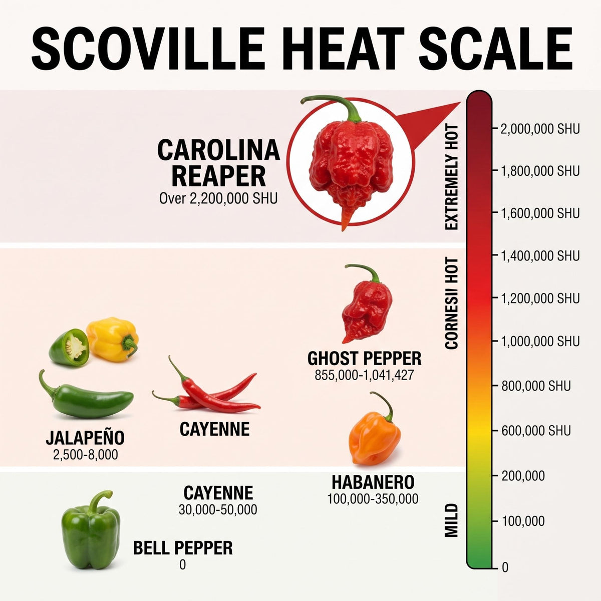 Carolina Reaper Pepper Trio Gift Box | Extreme 2.2M Scoville hot sauce BBQ rub dried peppers set, ultimate spicy food care package for men