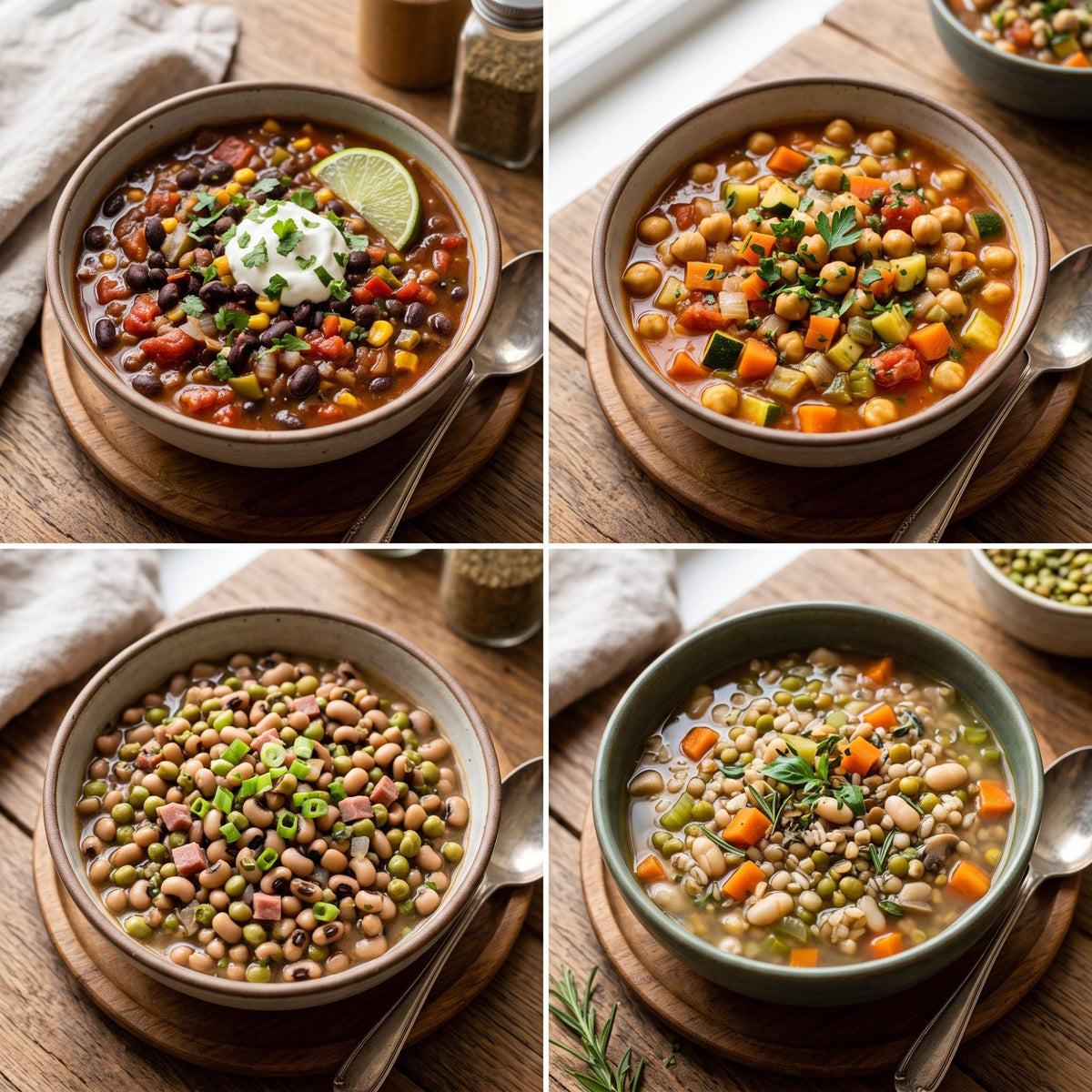 Gourmet Bean Meal Mix Gift Set | 4 plant based vegan comfort food dinners, thoughtful get well sympathy birthday holiday care package