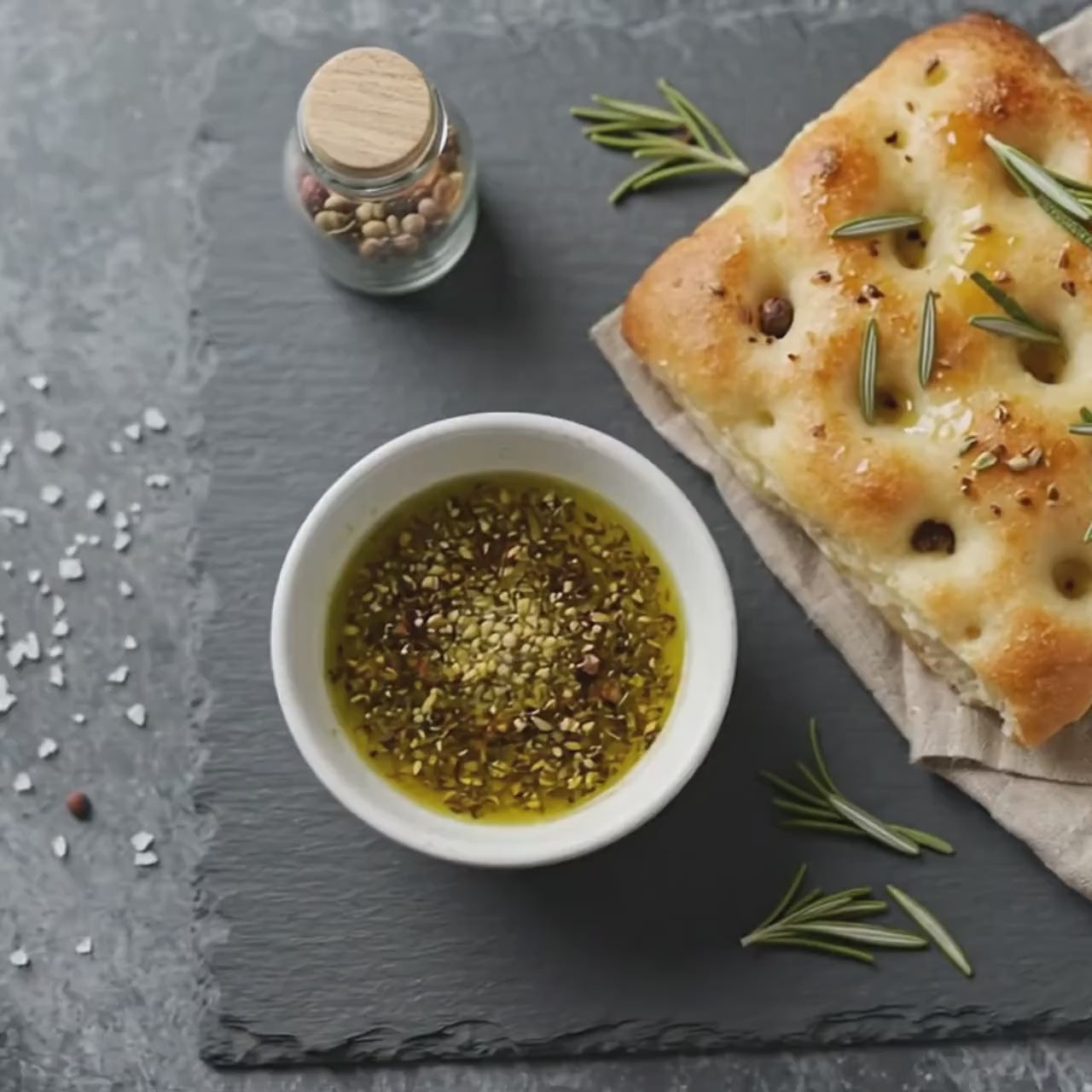 Homemade Focaccia & Dipping Blend Set – Easy Italian Appetizer Kit – Unique Gift