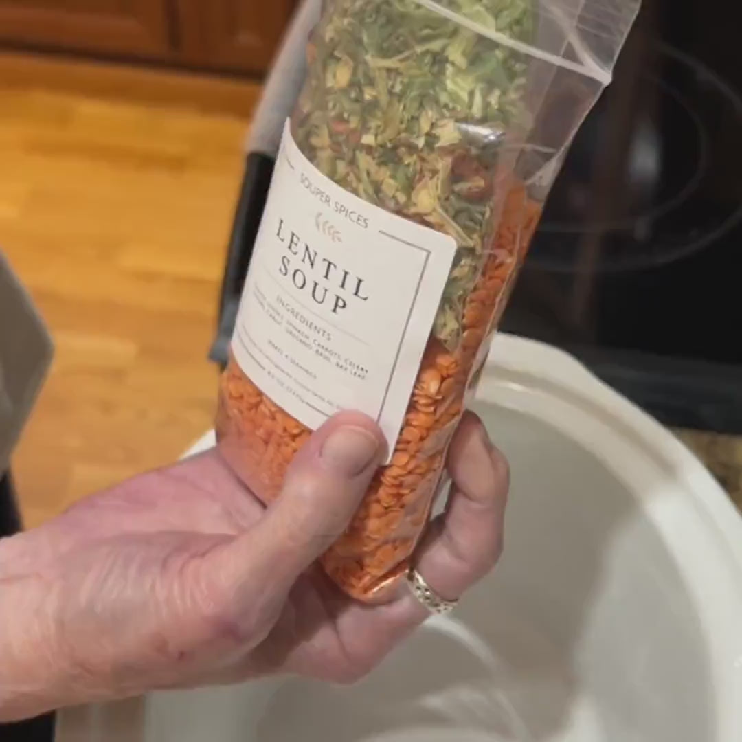 Homemade Lentil Soup Mix, Delicious Nourishing Comfort Food, All Seasons Family Favorite, Great Healthy Gift, Easy Cook, Gluten Free, Vegan